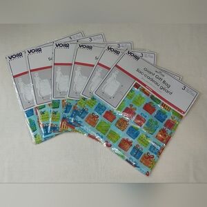 6 Voila New in Package Birthday Giant Gift Bags